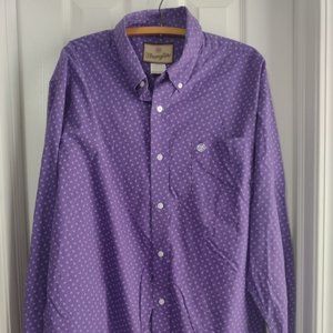 Men's Wrangler Size XL Button down shirt Long sleeves